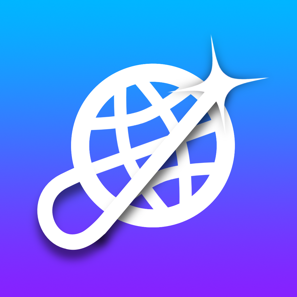 The app icon of Galactic: a web browser for Apple Watch & Apple TV.